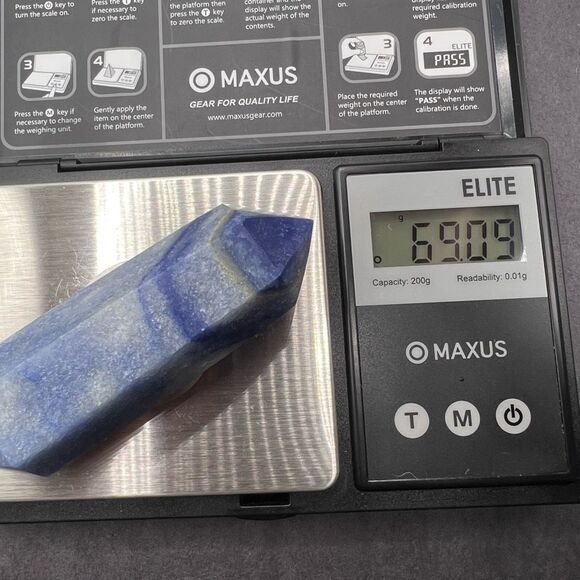 Blue Aventurine Double Terminated Meditation Wand (8) - Picture 9 of 9